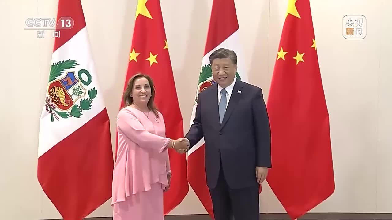 習近平會見秘魯總統(tǒng)博魯阿爾特