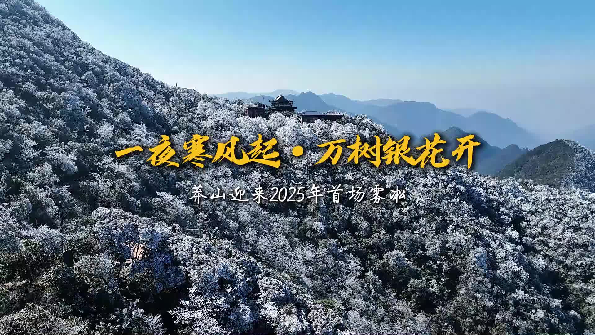 视频丨郴州莽山：迎来雾凇景观 化身“冰雪世界”