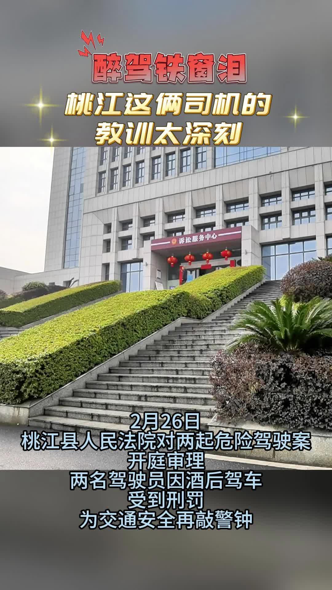 醉驾受刑罚，桃江这俩司机的教训太深刻