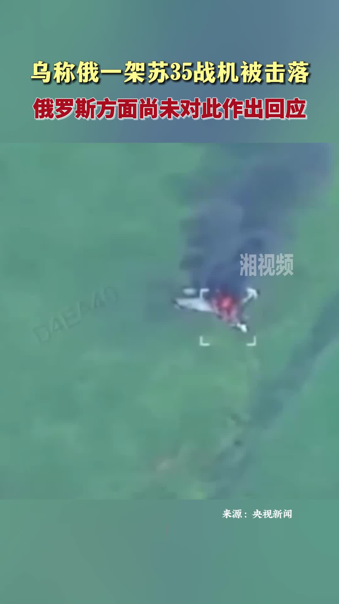 乌称俄一苏35战机被击落