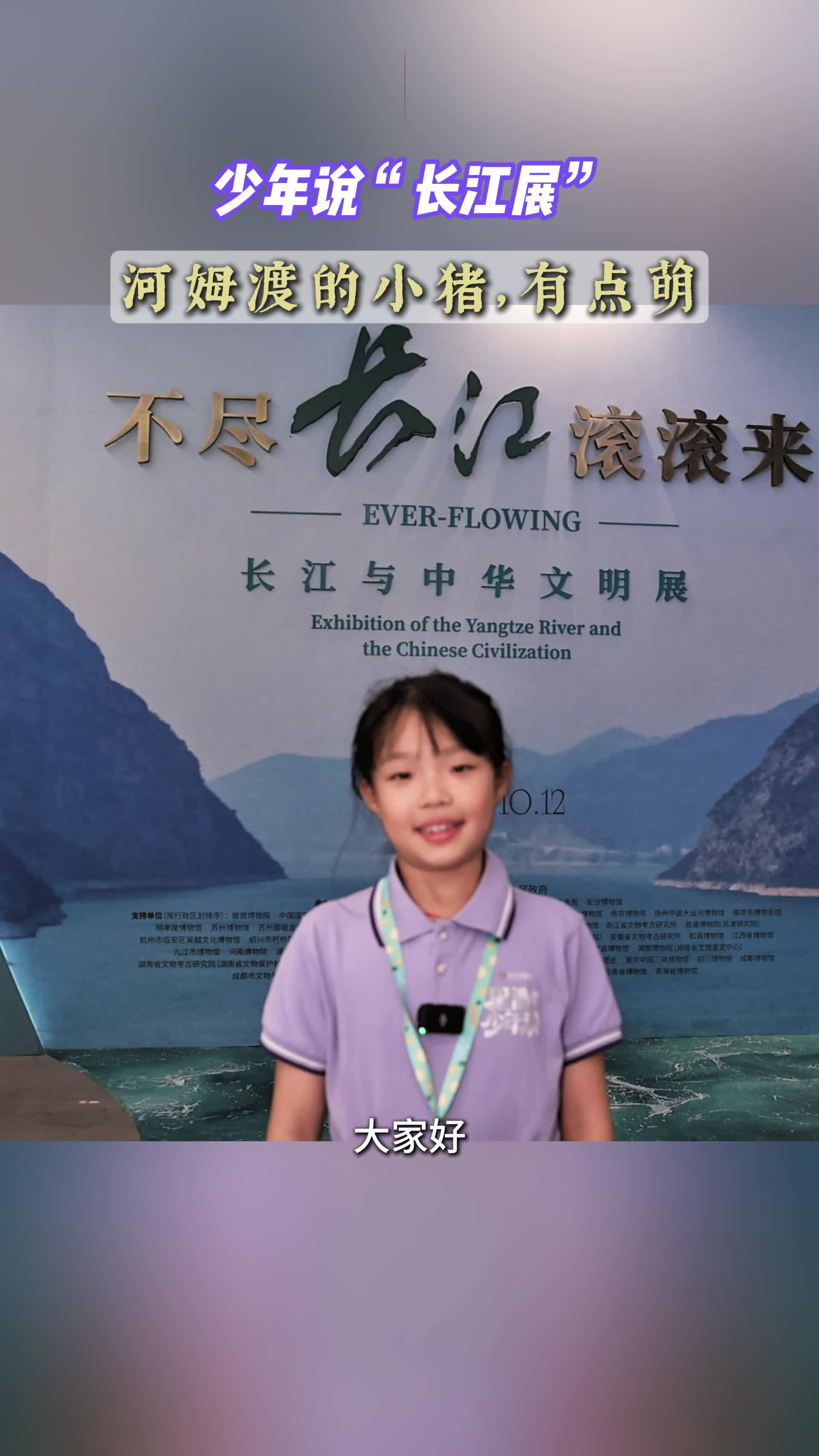 少年说“长江展”丨河姆渡的小猪，有点萌