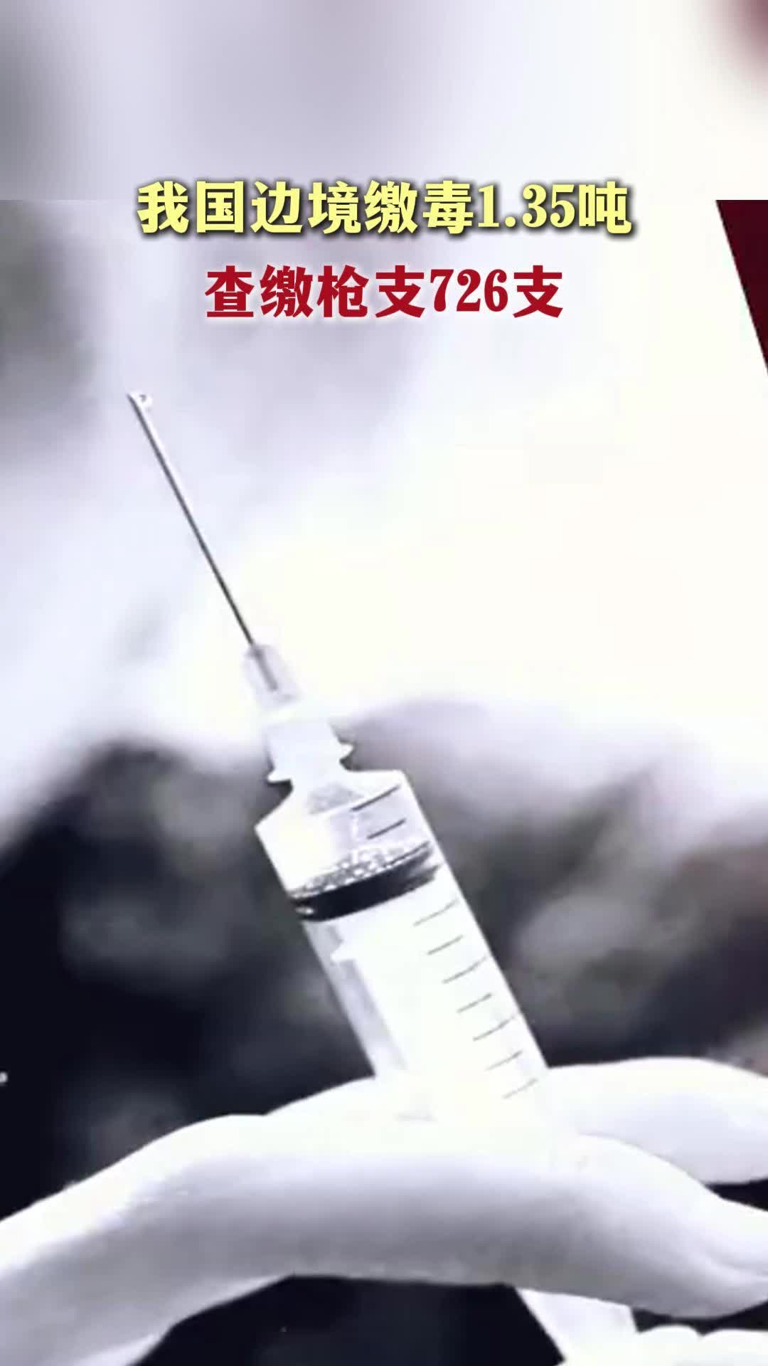我国边境缴毒1.35吨 查缴枪支726支