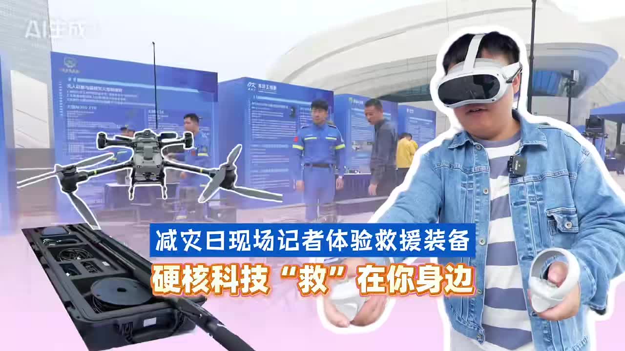 减灾日现场记者体验救援装备，硬核科技“救”在你身边