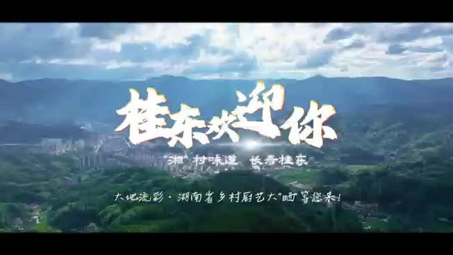 大地流彩——湖南省乡村厨艺大“晒”改编歌曲《桂东欢迎你》