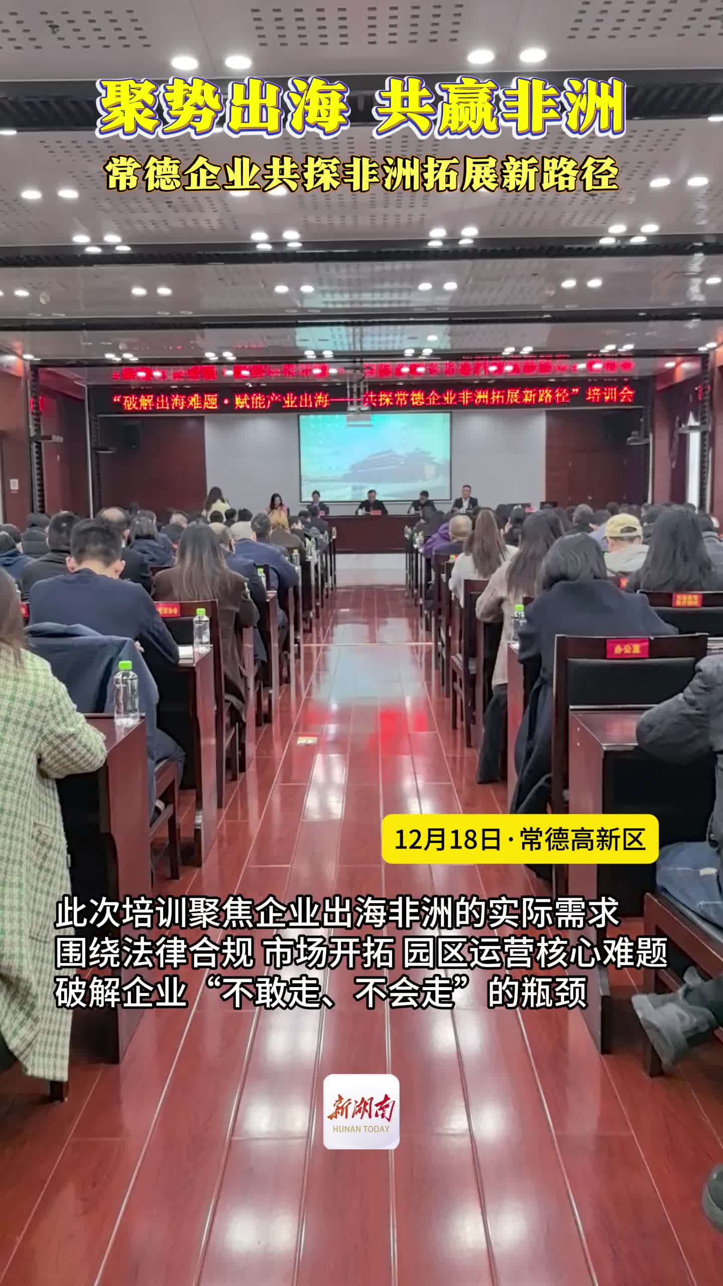 聚势出海，共赢非洲！常德企业共探非洲拓展新路径