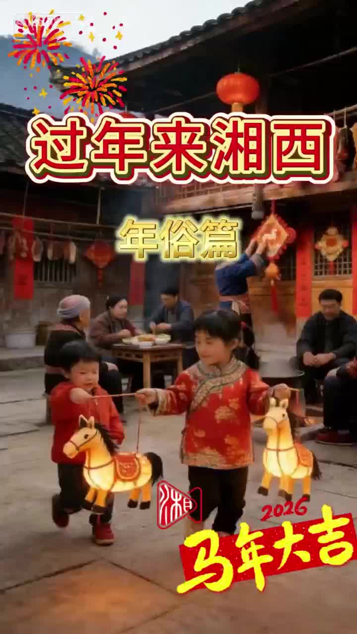 神秘湘西过大年丨年俗篇：群狮起舞祈丰年，钢火烧龙迎新春