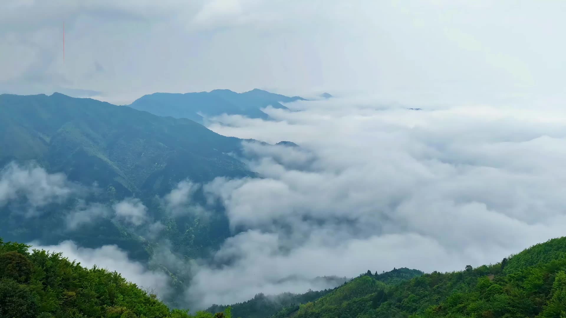 宁远仙子山云海升腾绘就生态画卷