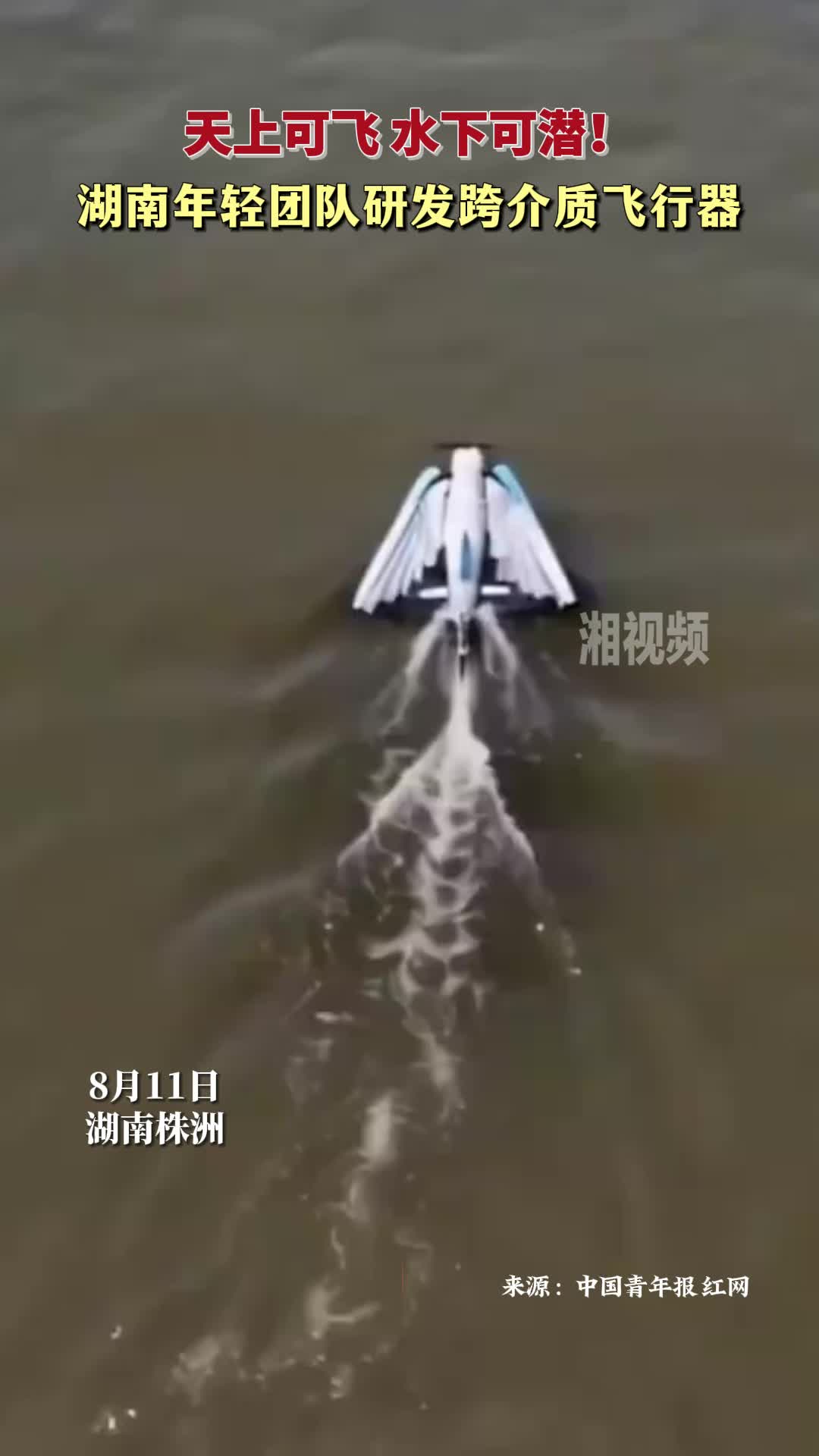 湖南年轻团队研发跨介质飞行器