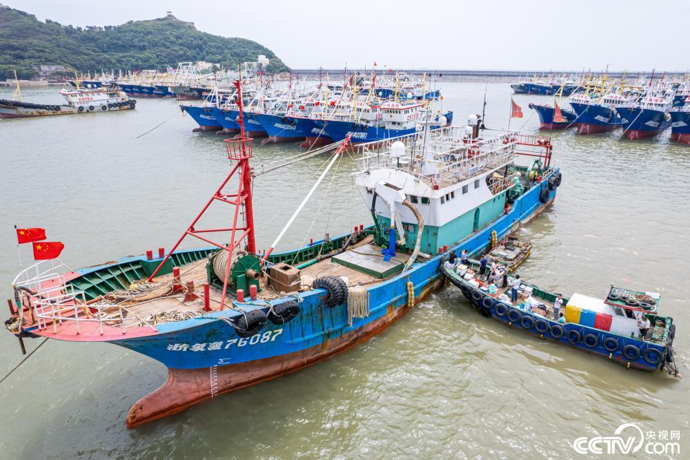台风轩岚诺逼近浙江温岭大批渔船归港避风