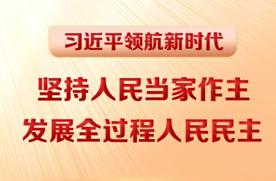 习近平领航新时代｜坚持人民当家作主 发展全过程人民民主