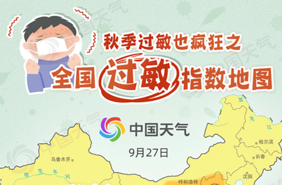 秋季过敏也疯狂！全国过敏指数地图出炉