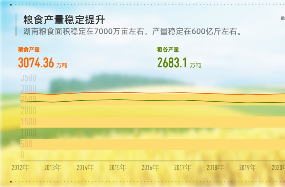 “数给你看”！美丽湖南十年巨变④｜粮食产量稳定提升