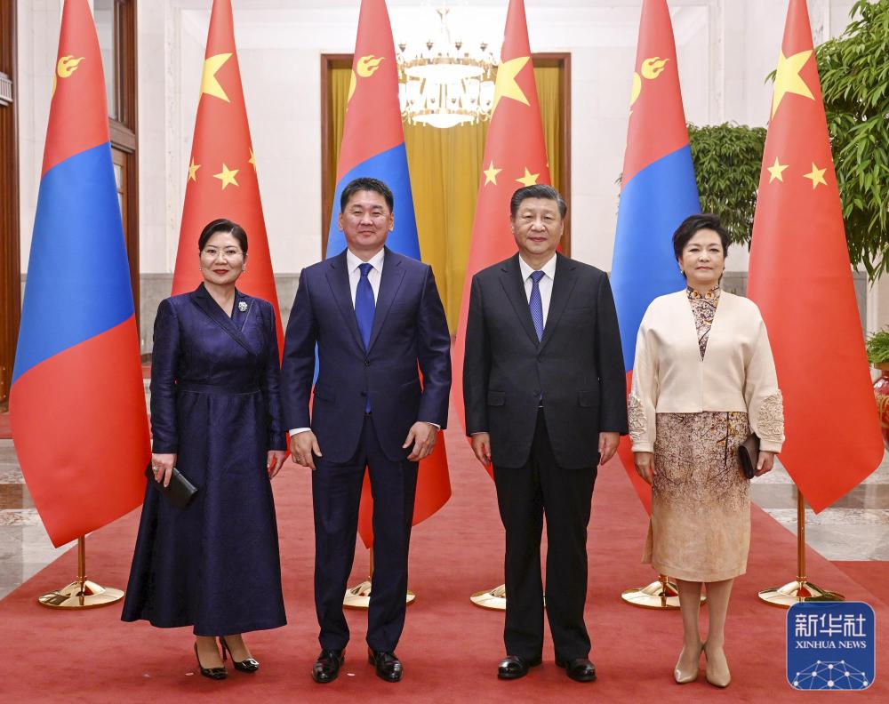 习近平同蒙古国总统呼日勒苏赫举行会谈 - 中南海 - 新湖南