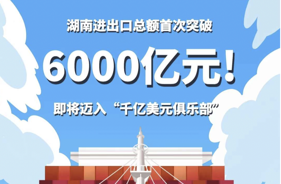 湘商力量|湖南进出口总额首次突破6000亿元大关！