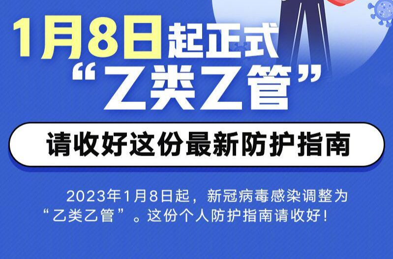 乙类乙管后最新个人防护指南
