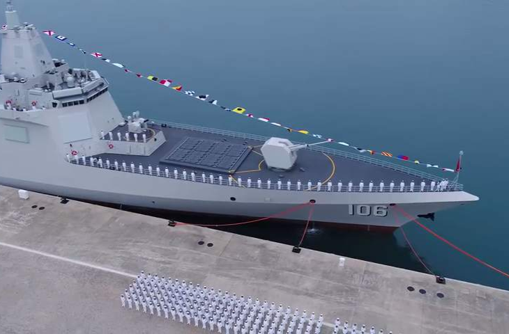 106来了！“万吨大驱”延安舰最新训练画面公开