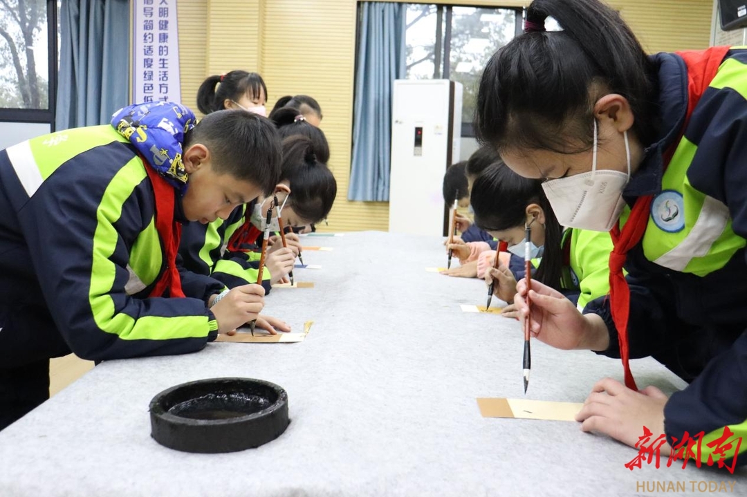 长沙市天心区北塘小学种子蕴育梦想笔墨书写心愿