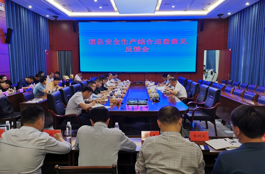 市安委会安全生产综合巡查道县情况反馈会召开
