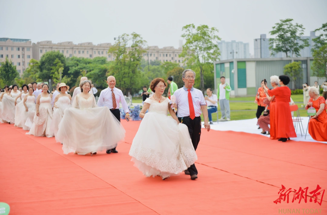 100对金婚夫妇展示爱与远方 湖南首届“金婚盛典”公益活动举行