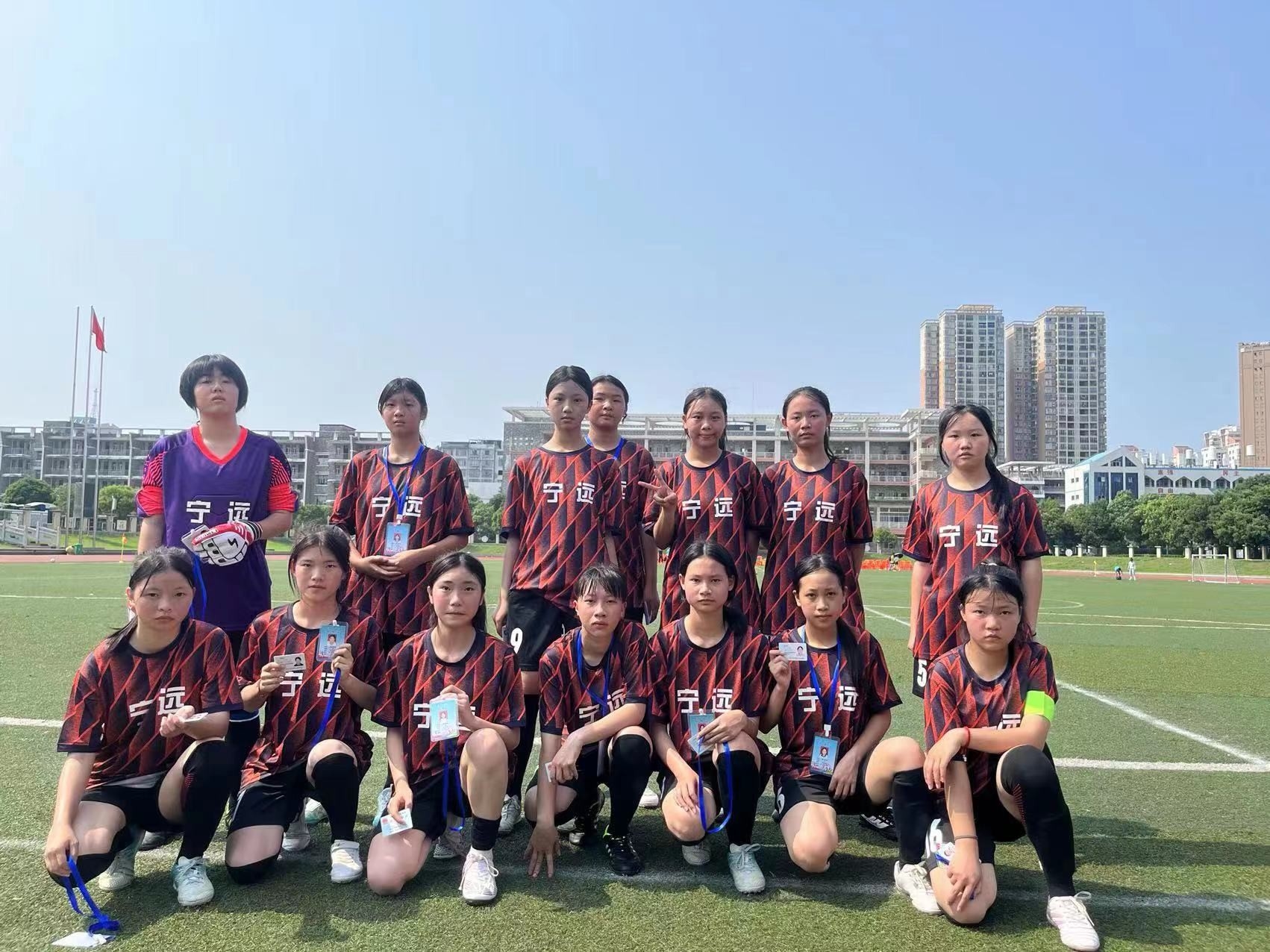 3次获得亚军,4次获得季军,2019年8月,宁远三中与永州三中女足联合组队