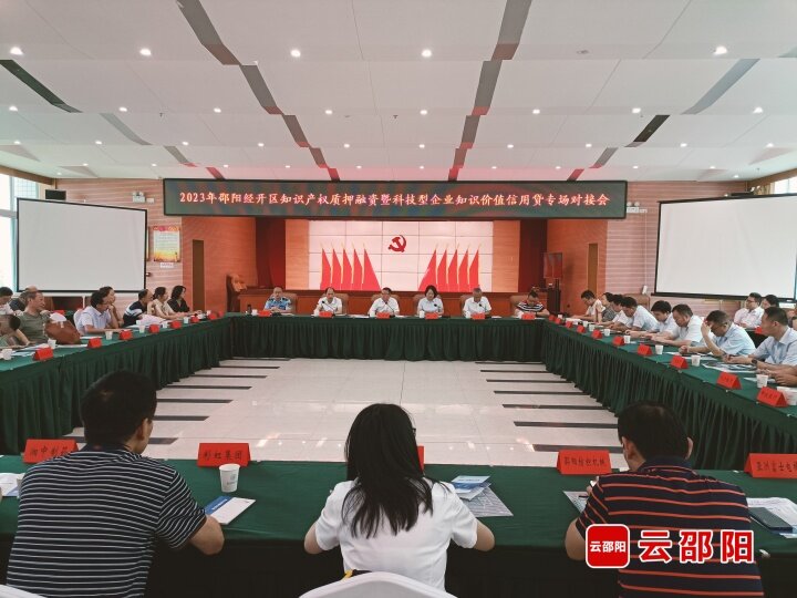 邵阳经开区举办知识产权质押融资暨科技型企业知识价值信用贷专场对接会_邵阳头条网