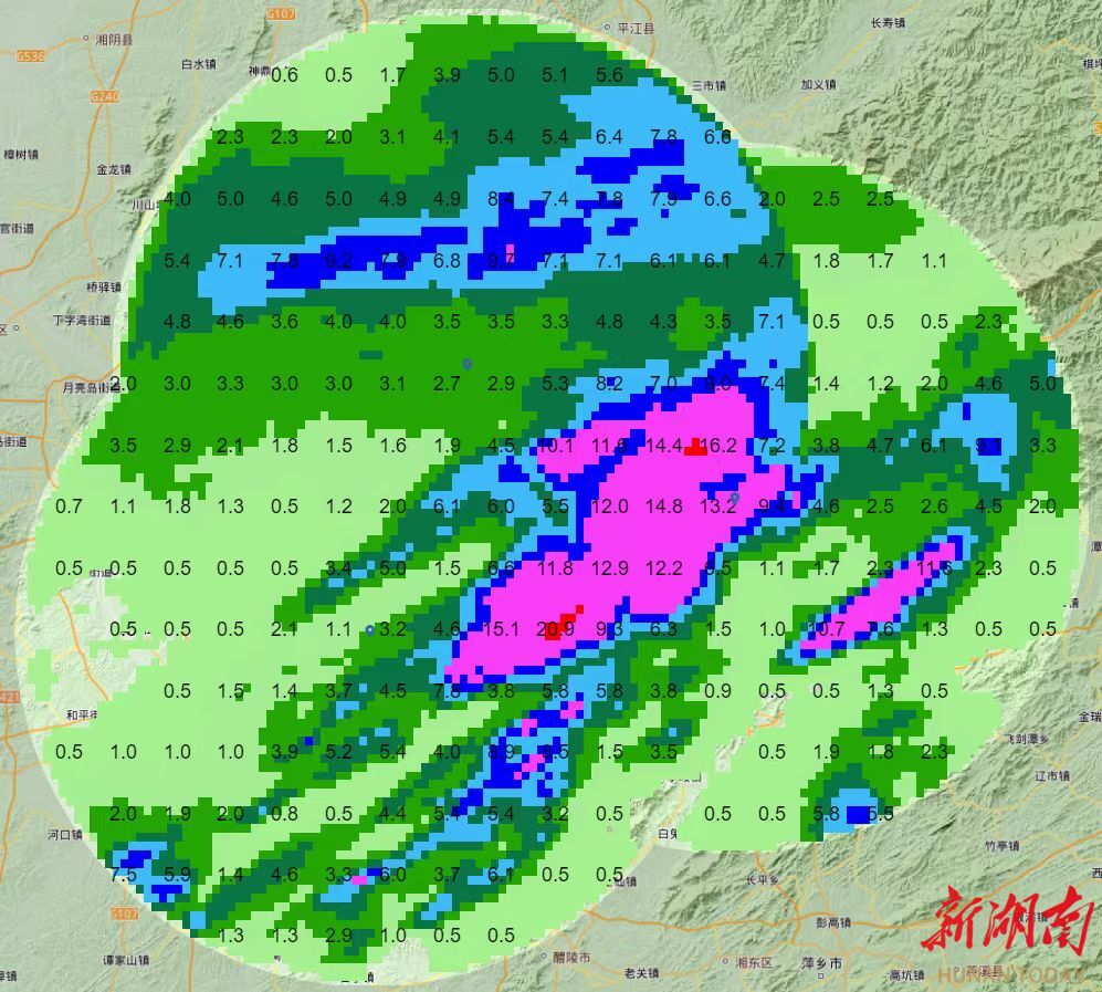 降雨预报图,雷达图片