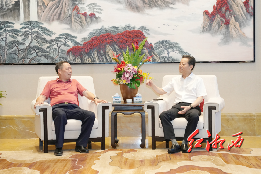 虢正贵与广东省湖南长沙商会会长李灿辉一行座谈