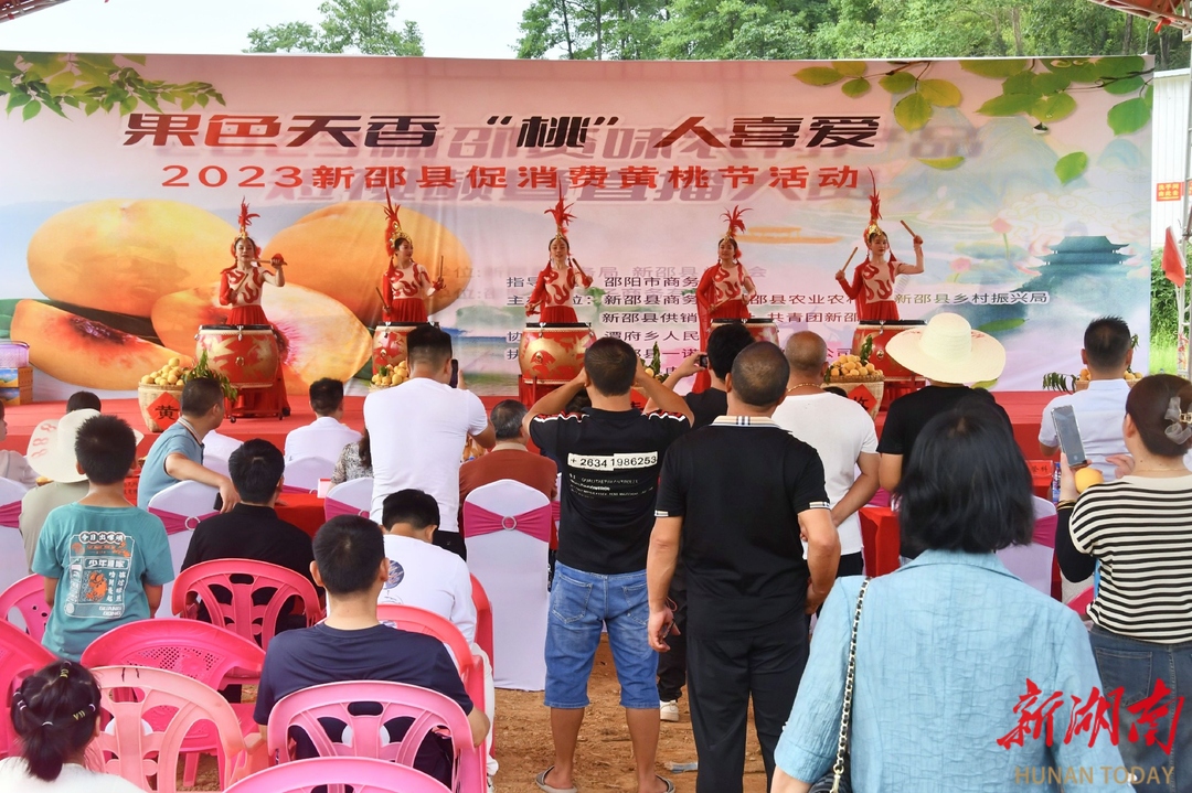 新邵县2023年促消费“黄桃节”活动举行_邵阳头条网