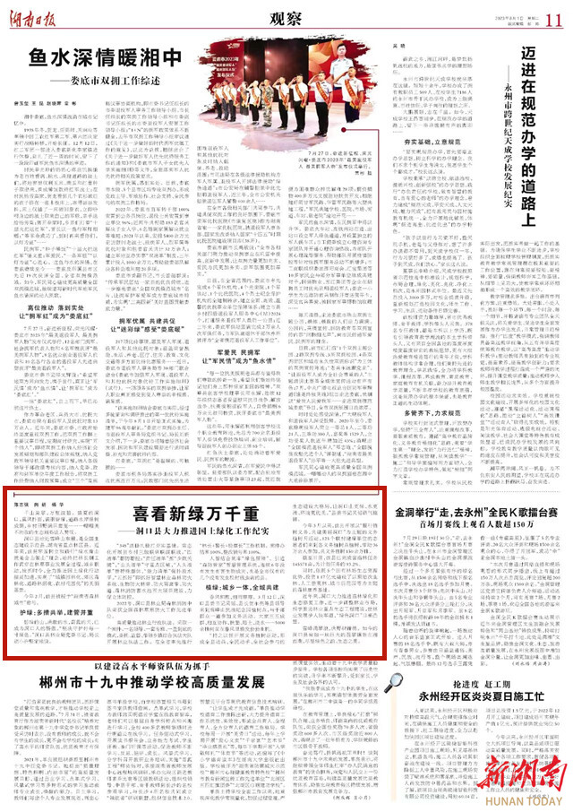 喜看新绿万千重 ——洞口县大力推进国土绿化工作纪实_邵阳头条网