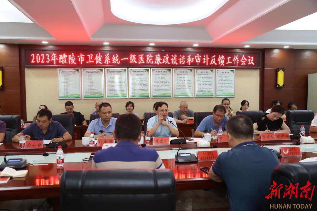 醴陵市卫健局召开医院廉政谈话和审计反馈工作会议