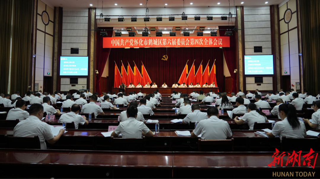中共怀化市鹤城区委六届四次全体会议召开