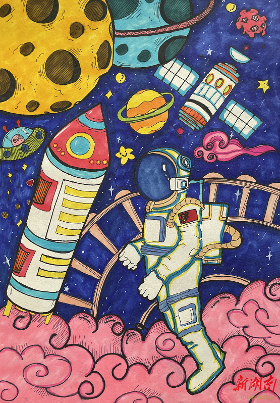 北正街小学10名学生画作入选全国青少年绘画大赛优秀作品展