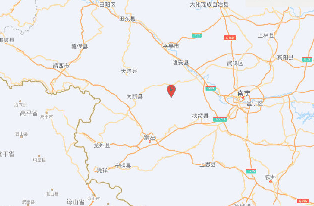 广西崇左市江州区发生3.3级地震，震源深度10千米