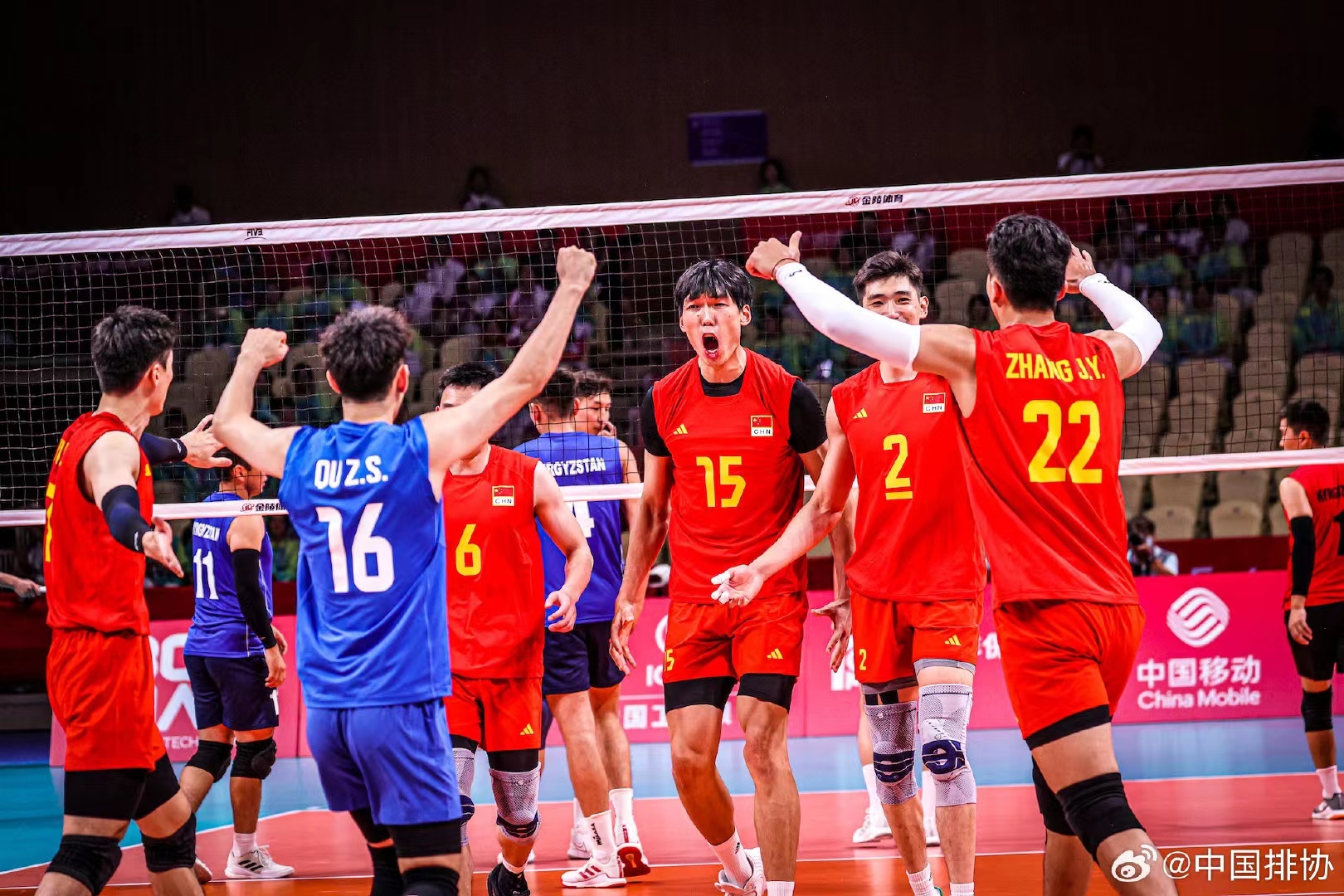 亚运开门红！中国男排3比0战胜吉尔吉斯斯坦队