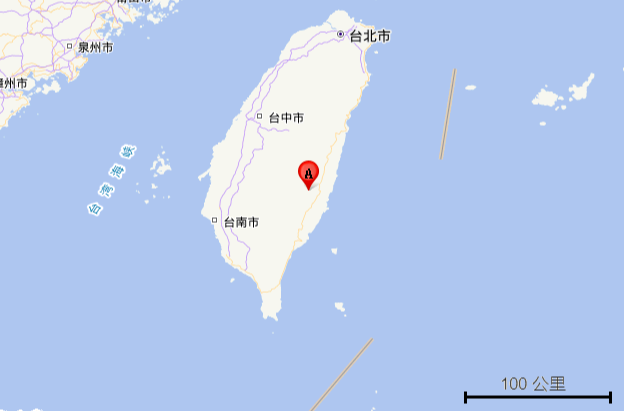 台湾花莲县发生5.4级地震，震源深度14千米