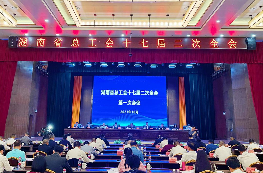 湖南省总工会十七届二次全会在长召开