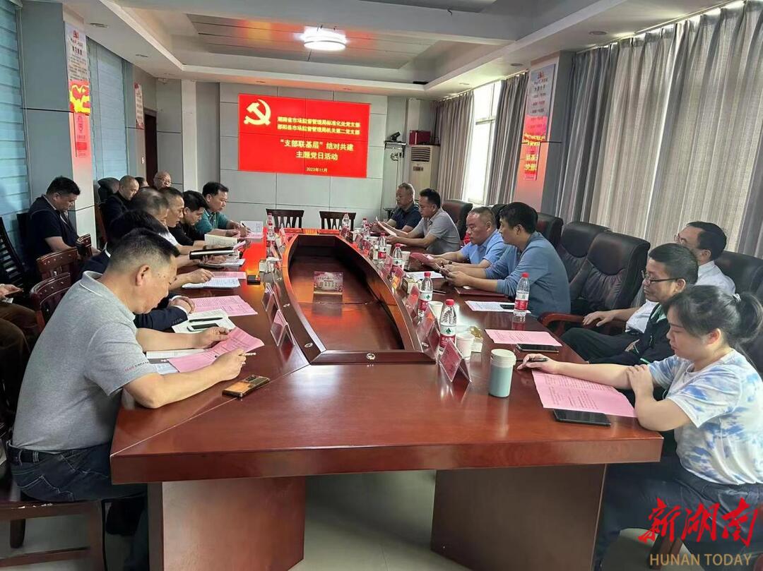 省市场监督管理局标准化处党支部与邵阳县市场监督管理局机关第二党支部结对共建_邵阳头条网