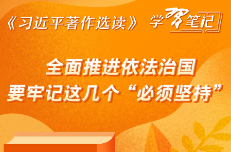 《習(xí)近平著作選讀》學(xué)習(xí)筆記：全面推進(jìn)依法治國要牢記這幾個(gè)“必須堅(jiān)持”