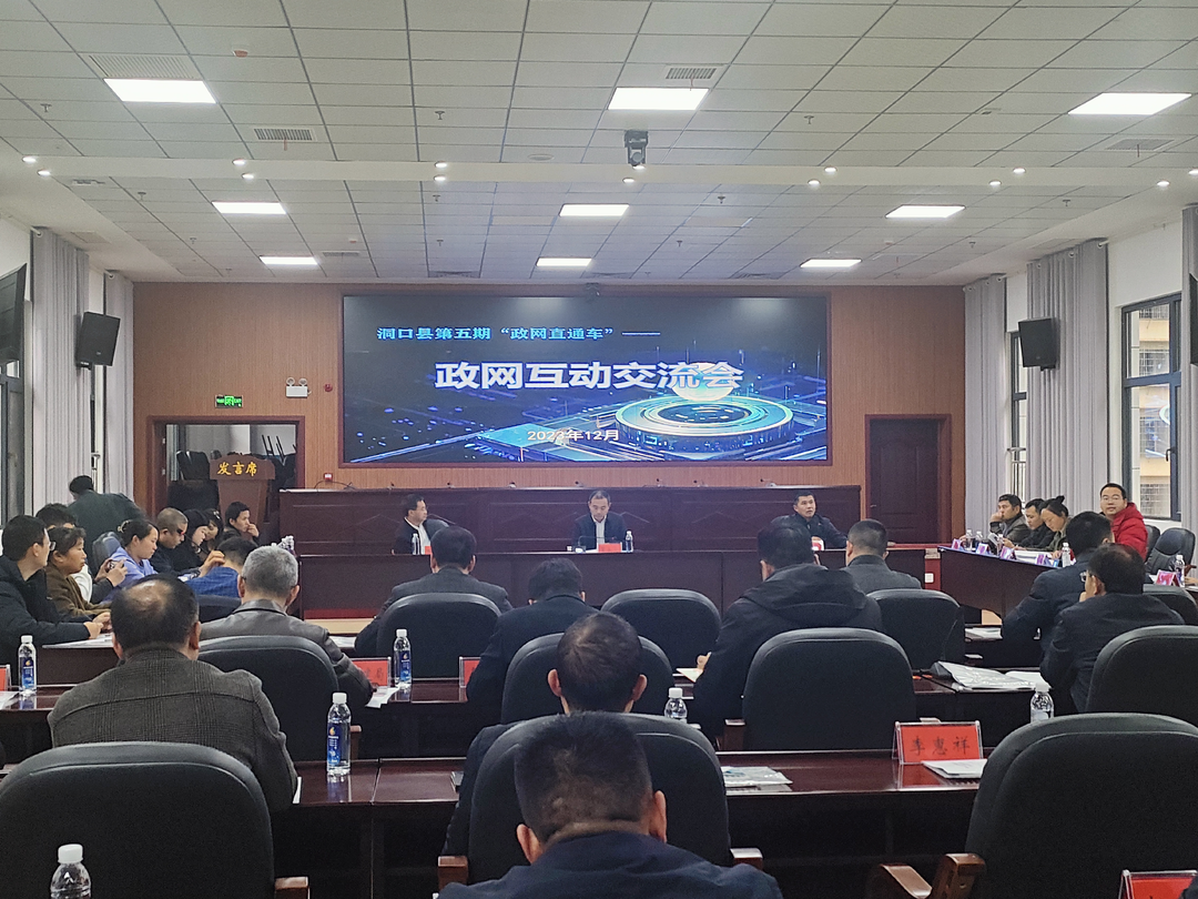洞口县举办第五期“政网直通车”——政网互动交流会
