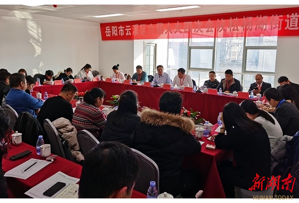 岳阳市云溪区第六届人民代表大会第四次会议开展分团讨论