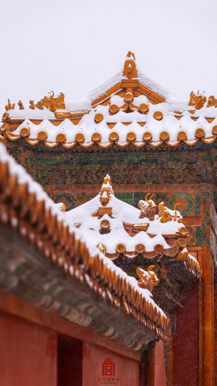 手机壁纸故宫雪景图片