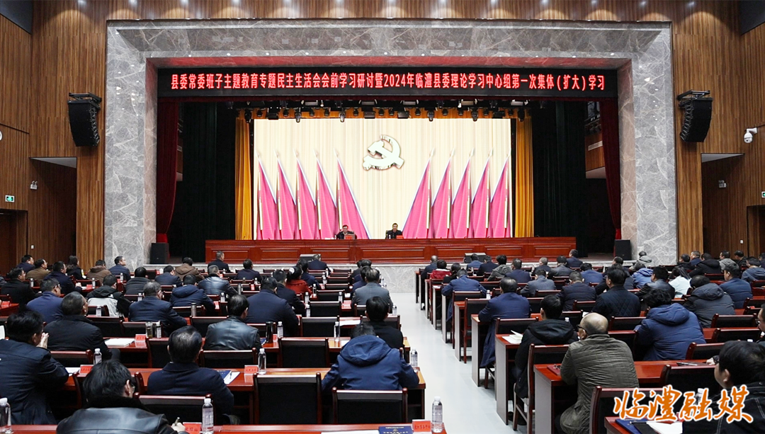 李雨初主持县委常委班子主题教育专题民主生活会会前学习研讨暨2024年临澧县委理论学习中心组第一次集体（扩大）学习