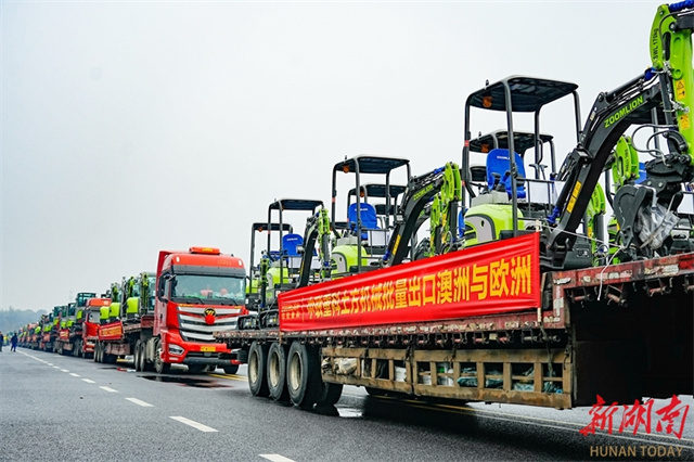 Zoomlion's Earthmoving Machines Exported to Foreign Countries