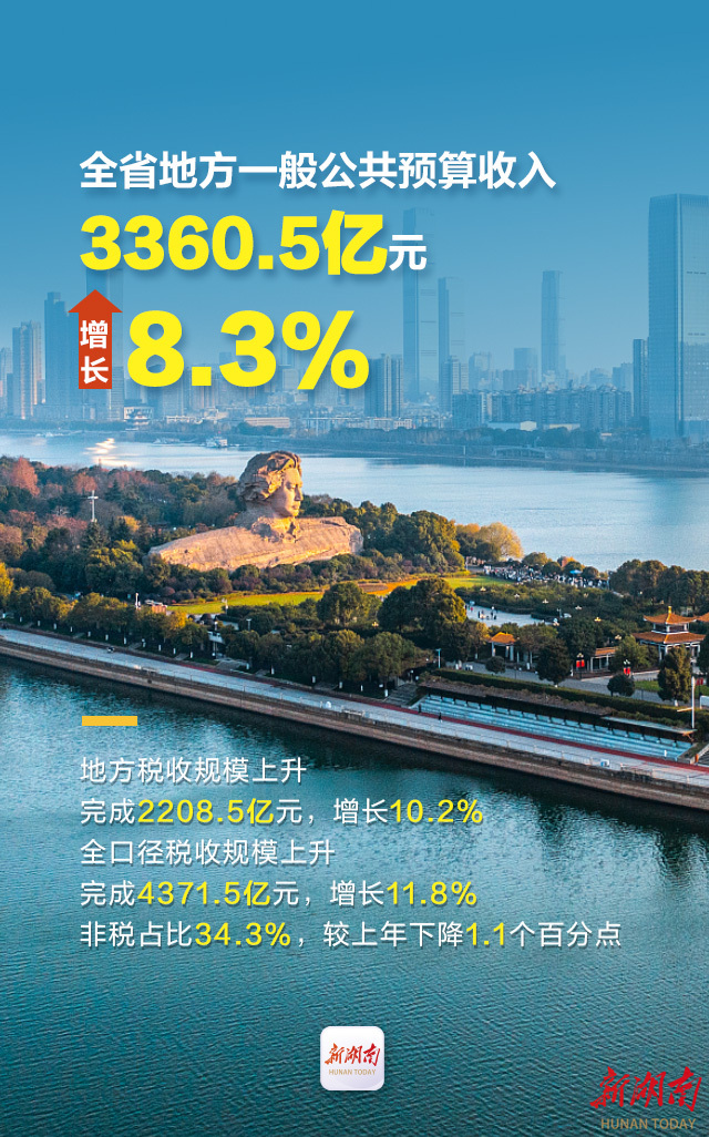 海報(bào)｜數(shù)讀湖南2023年財(cái)政工作成效