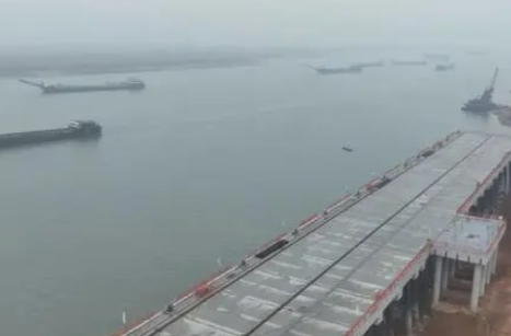 虞公港项目吹响春节复工“集结号” 预计今年6月项目一期建成、港口正式投运