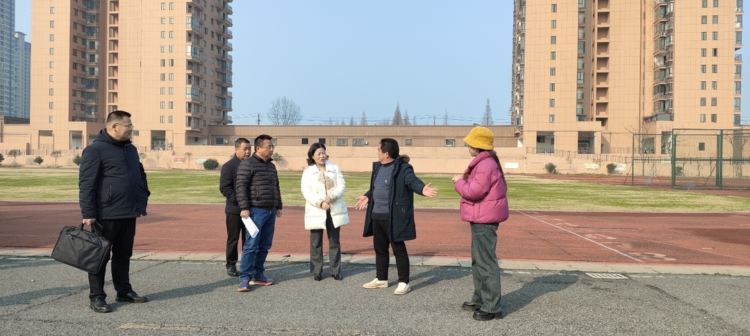 钟剑波调研南县新颜学校重点项目建设及开学准备工作
