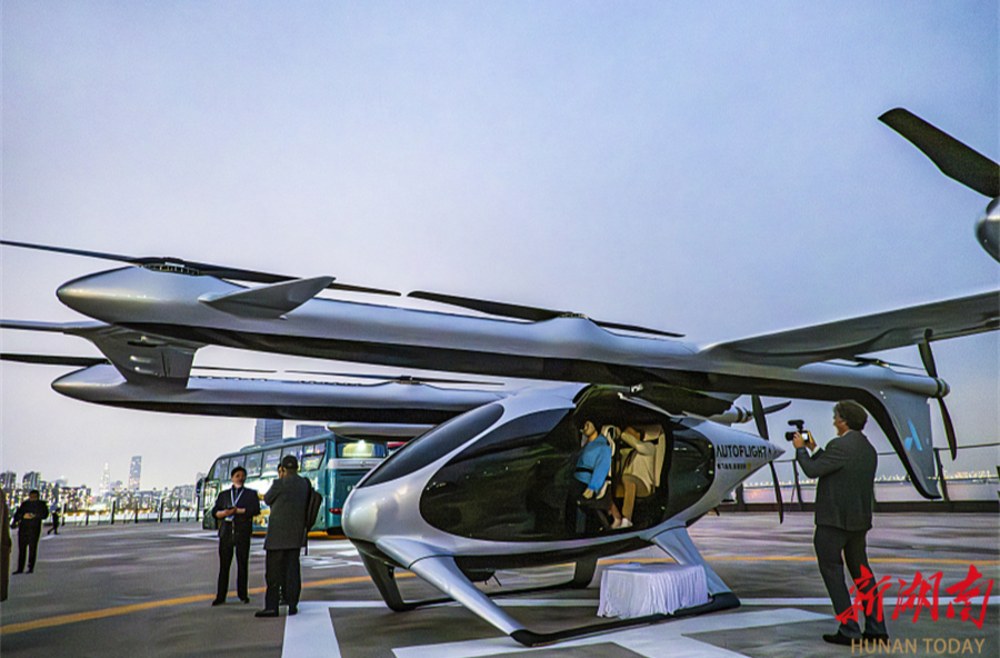 Air taxi eVTOL completes 1st flight in China