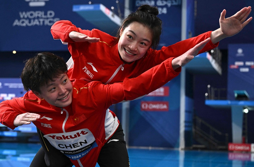 跳水世界杯蒙特利尔站：女子三米板陈艺文摘金、昌雅妮夺铜