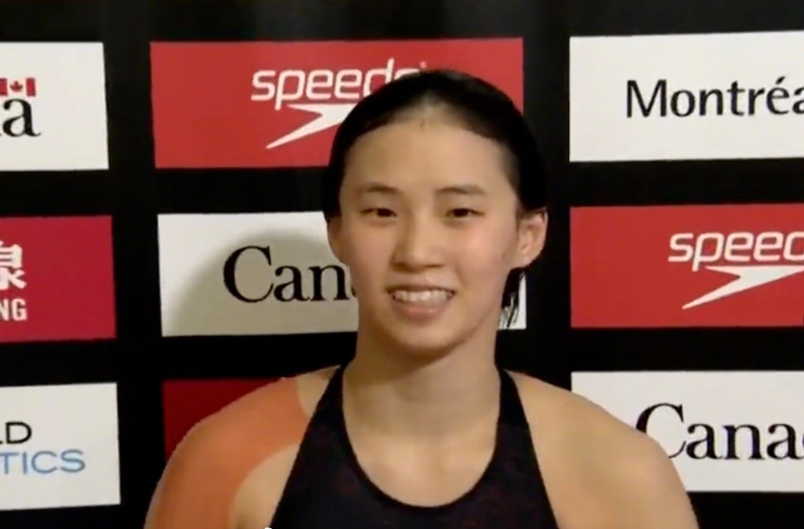 陈芋汐、全红婵包揽跳水世界杯蒙特利尔站女子10米台冠亚军