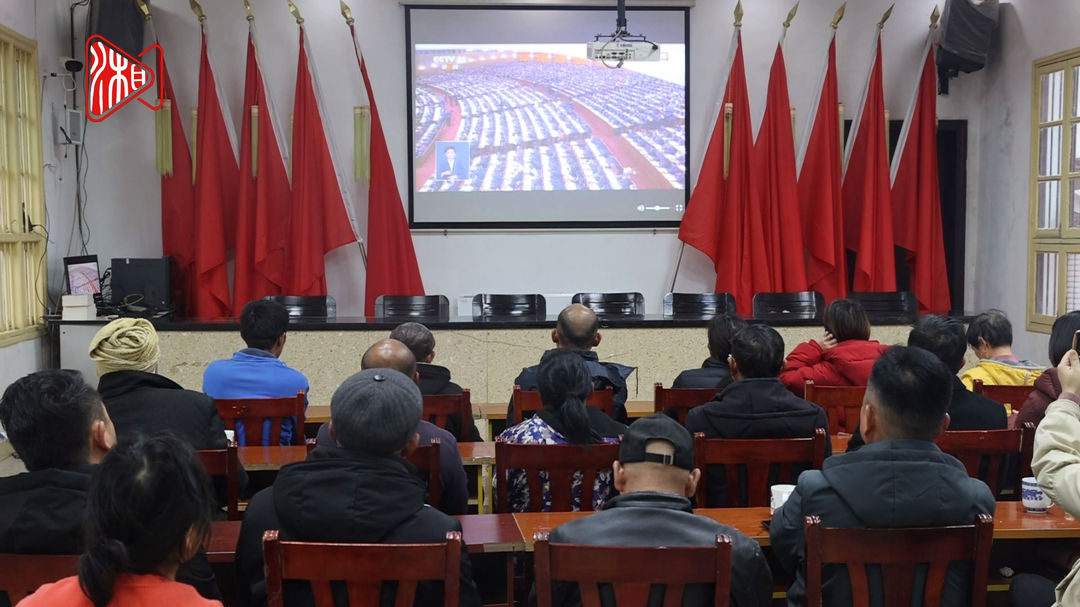 龙唐村：村党员、村民代表收看十四届全国人大二次会议开幕会
